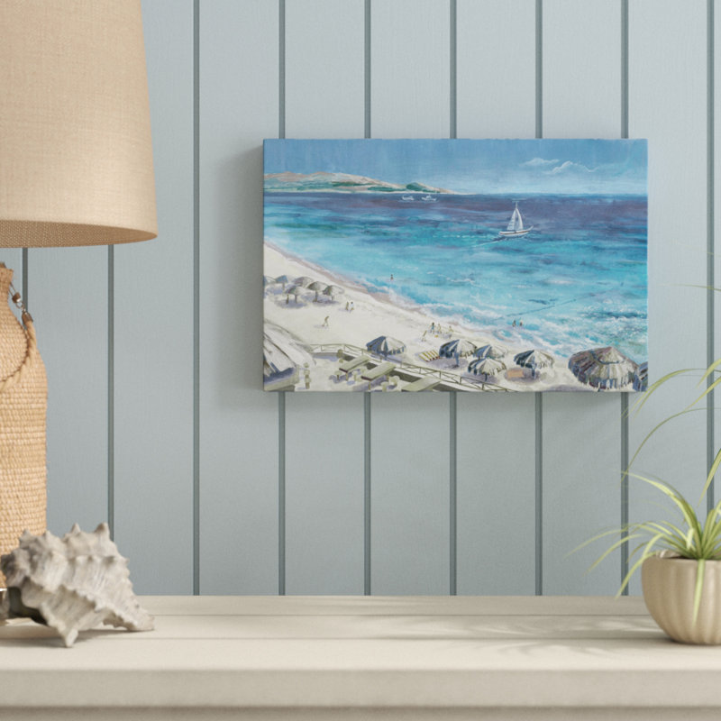 Top View - Wrapped Canvas Painting, 25cm H x 38cm W x 3.81cm D