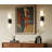 Emrys 18 inch Matte Black 2 Light Wall Sconce-123222975