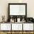 3 in 1 Vanity Desk with Plip Top Mirror and 3 Color LED Lighted, Small Vanity Desk with Power Outlet, Compact Makeup Vanity with 3 Drawers & Cabinet, Storage Stool,for Bedroom-2111830059