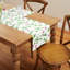 Ensemble de chemin de table réversible Martha Stewart Clover Meadow - blanc / vert