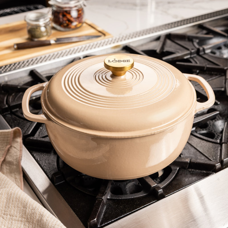 Cocotte en fonte Lodge, 6 qt., Beige/Gold