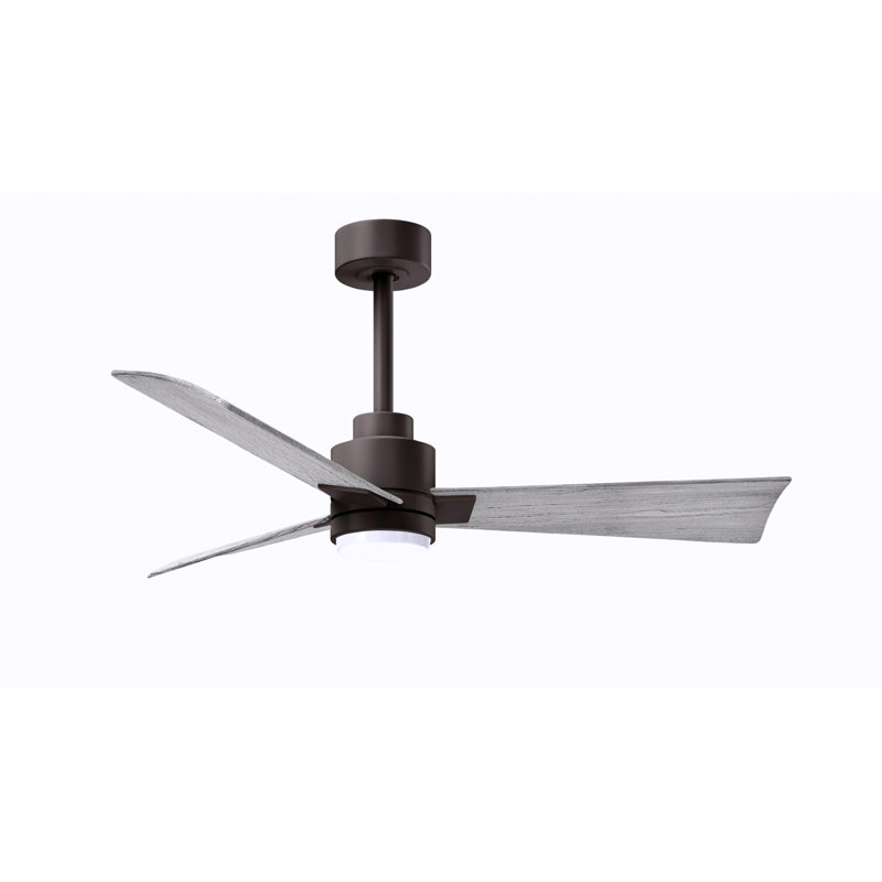 Ventilateur de plafond Alessandra, Ton bois de grange, Bronze texturé, 42"