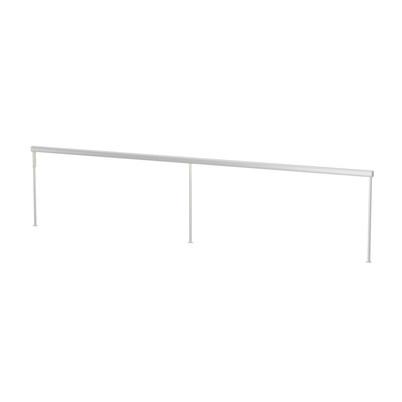 Lampe Sobre, H 19,38 po x l 92 po x P 1,26 po, Argent