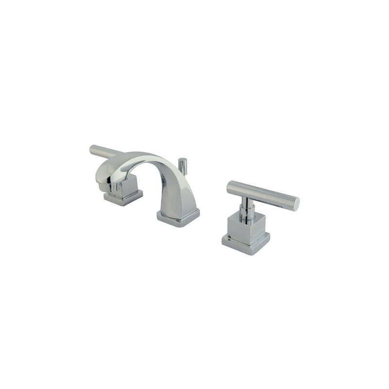 Rio Widespread Bathroom Faucet with Drain Assembly, Polished Chrome