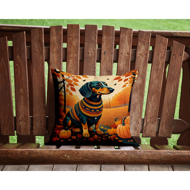  Polyester Throw Square Indoor/Outdoor Pillow Cover & Insert, 14" x 14"
