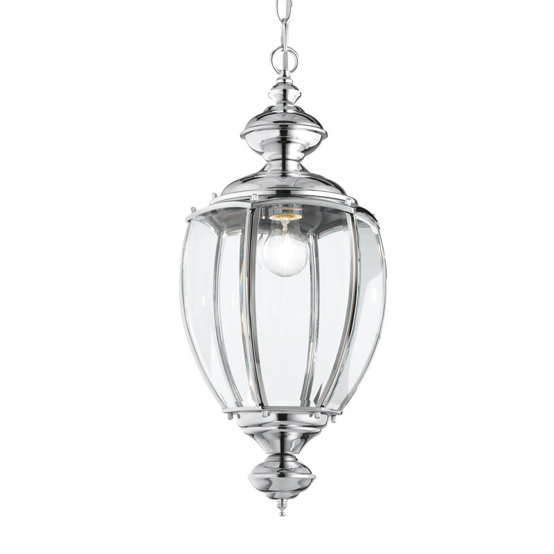1 - Light Lantern Pendant, Chrome