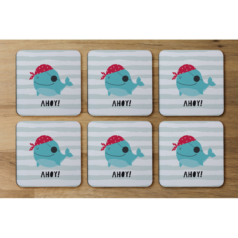 Square 6 Piece Coaster Set