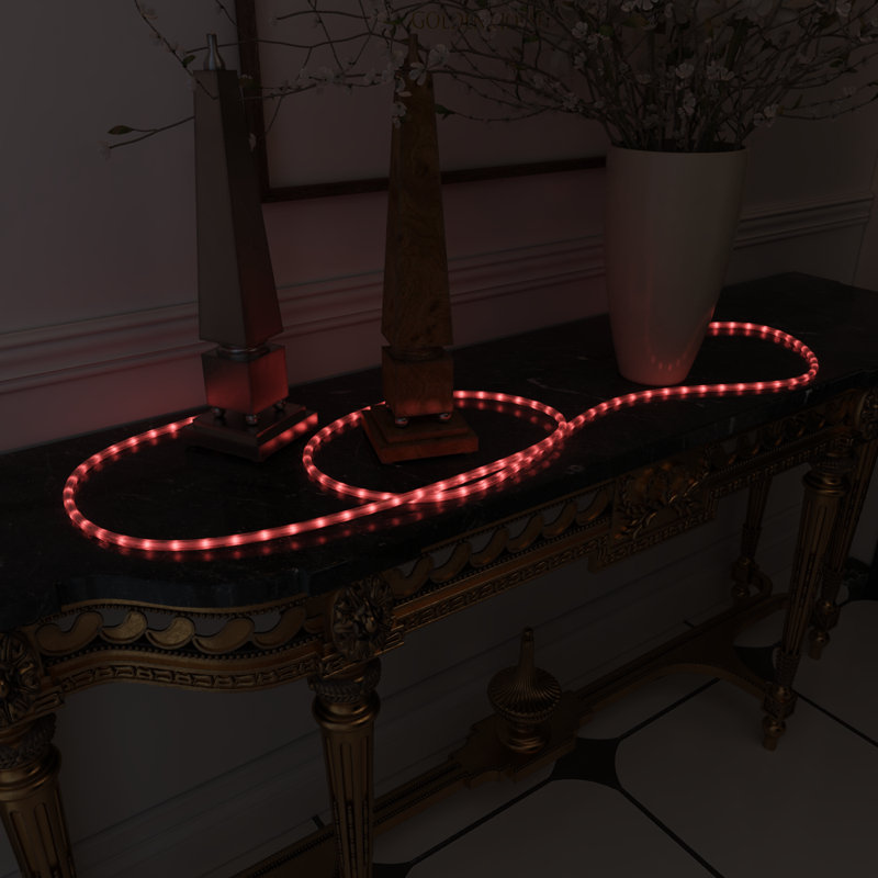 98.4FT LED Rope Light, 120V Plug-in, Cuttable, Connectable, Brightness Adjustable, IP65 Waterproof, Remote Control with Dynamic Modes and Timer
