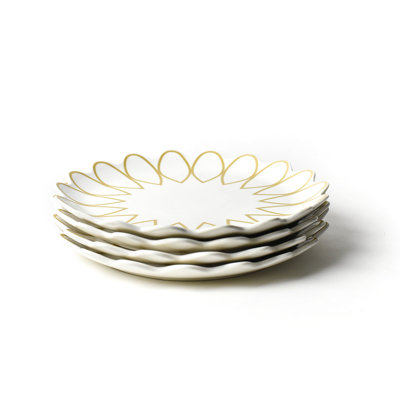 Ensemble de 4 plateaux Deco Gold