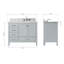 Ensemble de meuble-lavabo simple 43 po Flynt-64627241