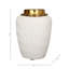 Vase en poterie fabriqué à la main en faïence - décor décoratif moderne en céramique pour la décoration intérieure, conception effilée artisanale, surface texturée unique, style contemporain élégant-2137901022