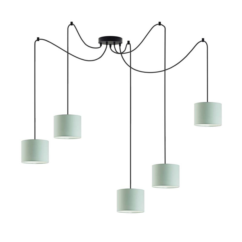 Odonoghue 5 - Light Pendant, Mint, Black
