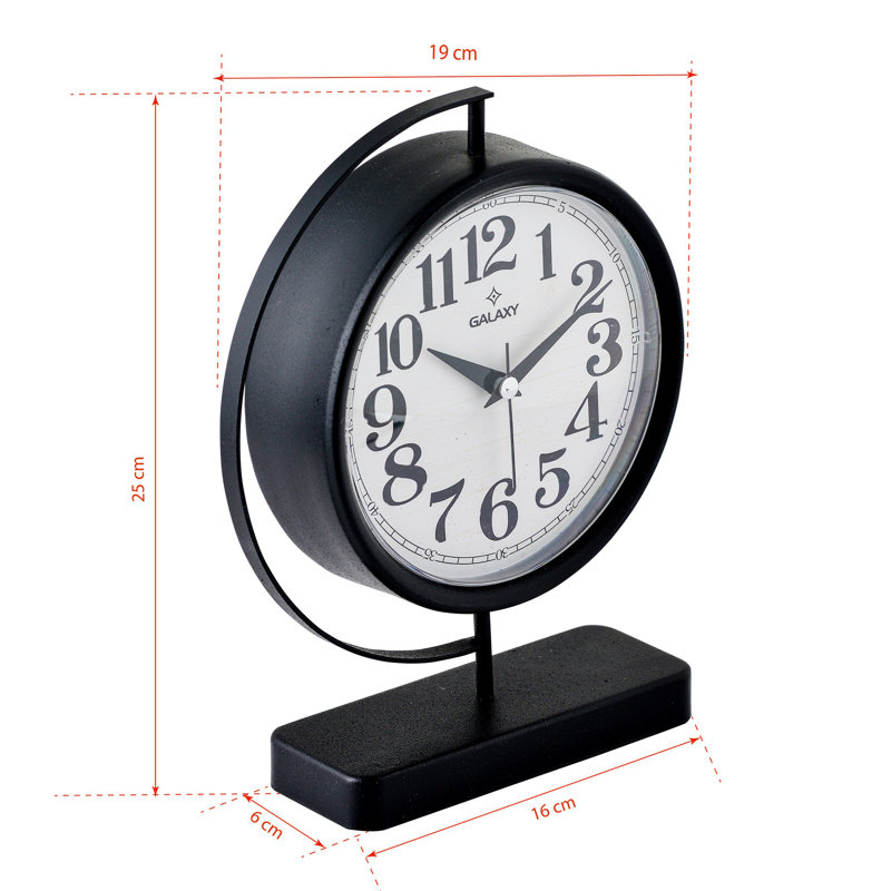 Horloge décorative, Noir