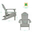 Chaise Adirondack Ionie Hips résistante aux intempéries-1809952429