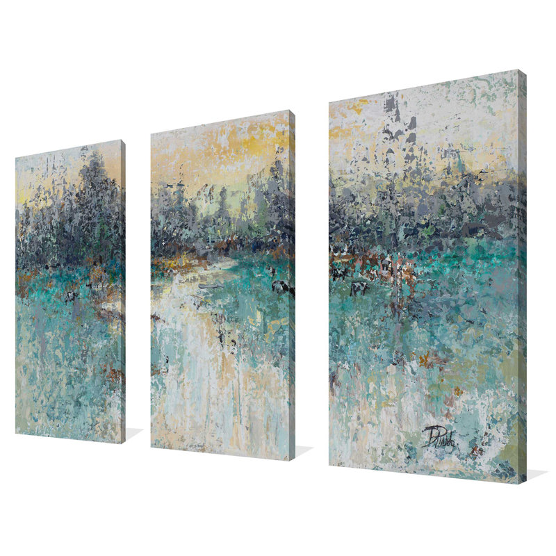 "Wild Fields", ensemble de 3 impressions sur toile