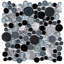 10.5" x 10.5" Bubble Art Random Marble Look Mosaic Wall Tile-1855641241