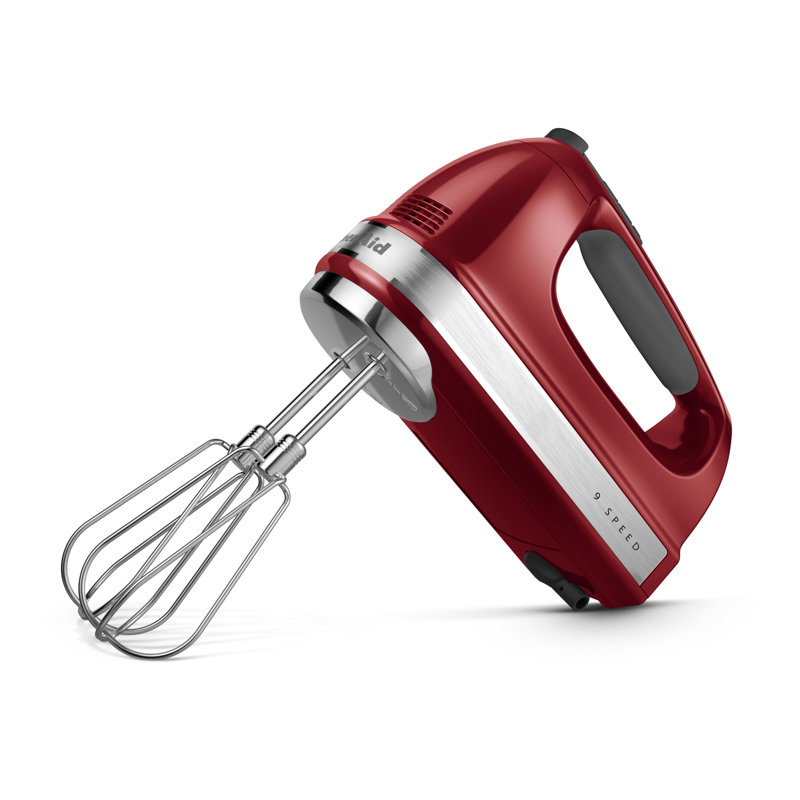 KitchenAid 9-Speed Hand Mixer with Turbo Beater II Accessories in Empire Red, Empire Red