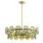 Curtis 4 Light Glass/Metal Chandelier