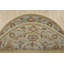 Tapis bleu nouvel âge en laine 5 pi x 5 pi Mynevere