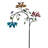 Siller 91 in. Flowers Wind Spinner Garden Stake