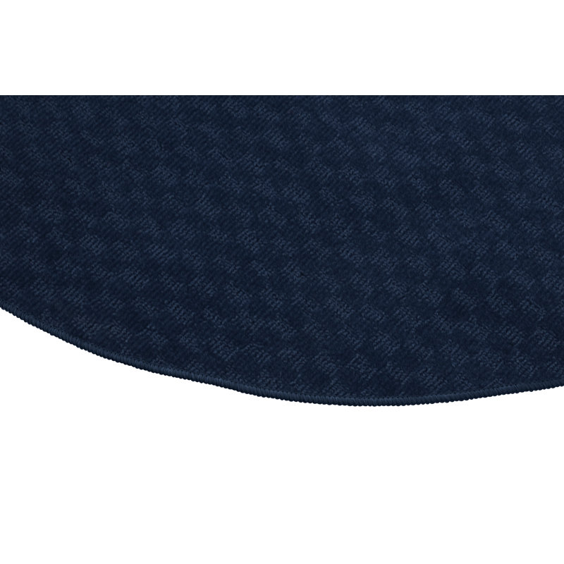 Tapis touffeté indigo, Rond 60 po