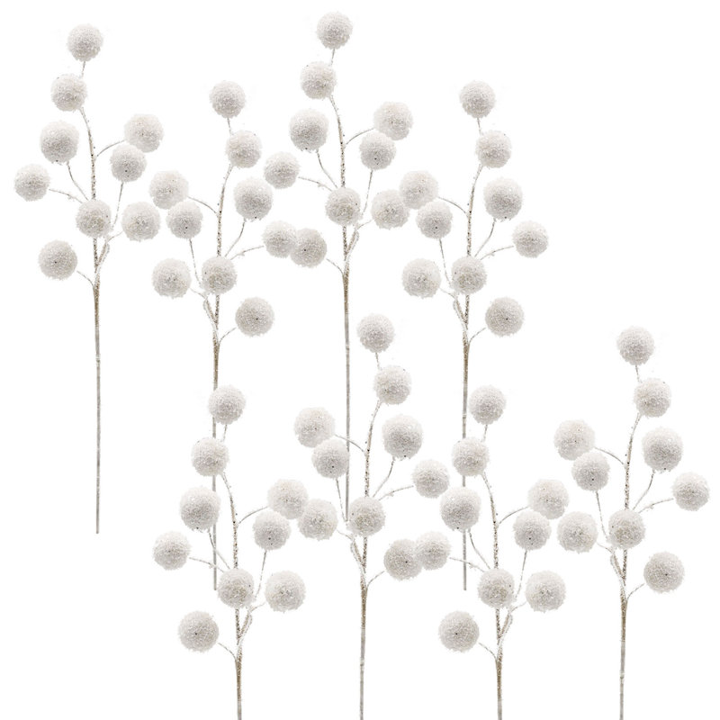 Ensemble de 8 jets de boules de neige de 28 po - blanc