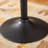Round Top Adjustable Height Bar Table And Swivel Black Bonded Leather Adjustable Bar Stool Bar Sets-1660295968-1660295974
