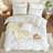 LIFETOWN Striped Duvet Cover Set 100% Washed Cotton Material Soft Linen Feel 3 Pieces Bedding Set-121598532-121598530