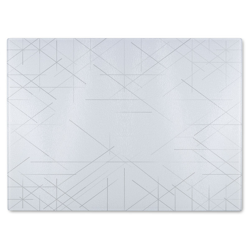 Simple Geometric Glass Chopping Board
