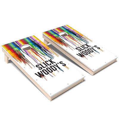 Ensemble de planches de cornhole composites tout-temps Artist Crayon