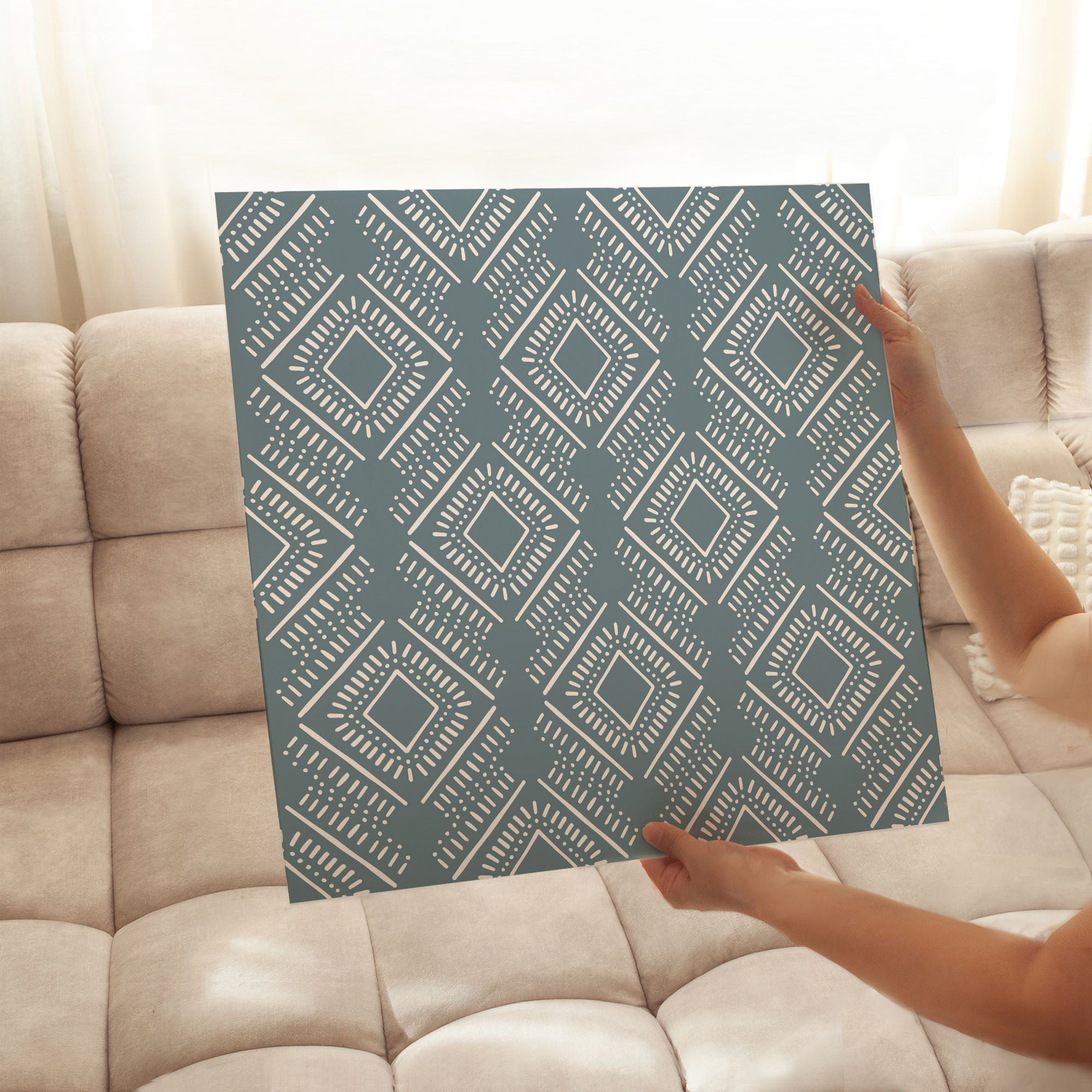 Dakota Fields Abstract Boho Shapes Pattern III Bohemian Unframed Art ...