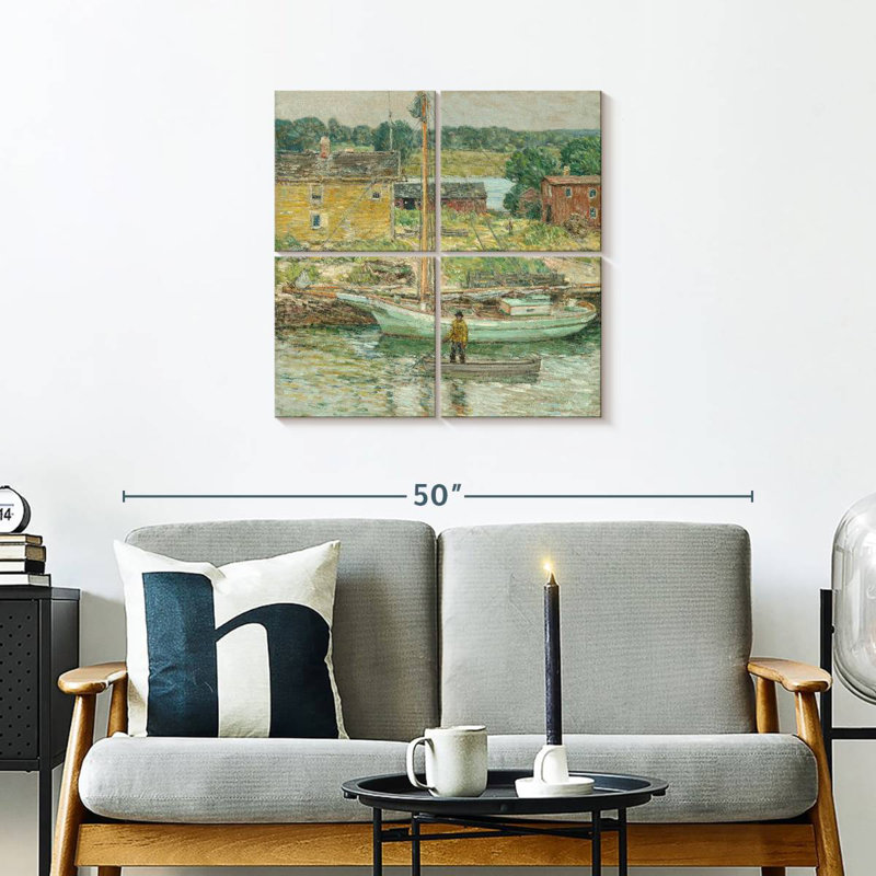 Mehar Oyster Sloop In Cos Cob, 26'' H x 26'' W