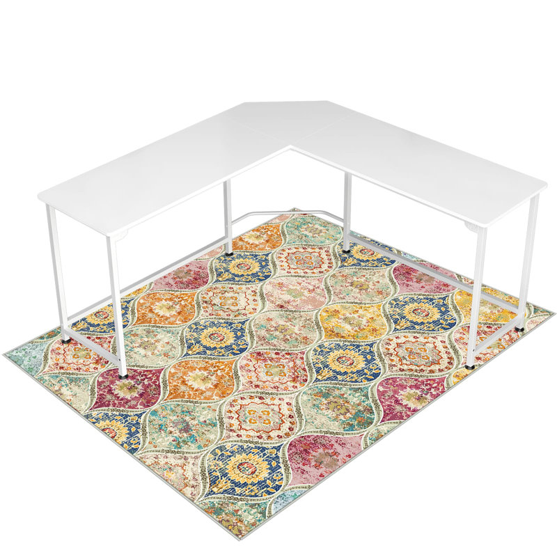 Heavy Duty Office Chair Mat for Hardwood & Tile Floors, Anti-Slip, 36"X48", Multi Color