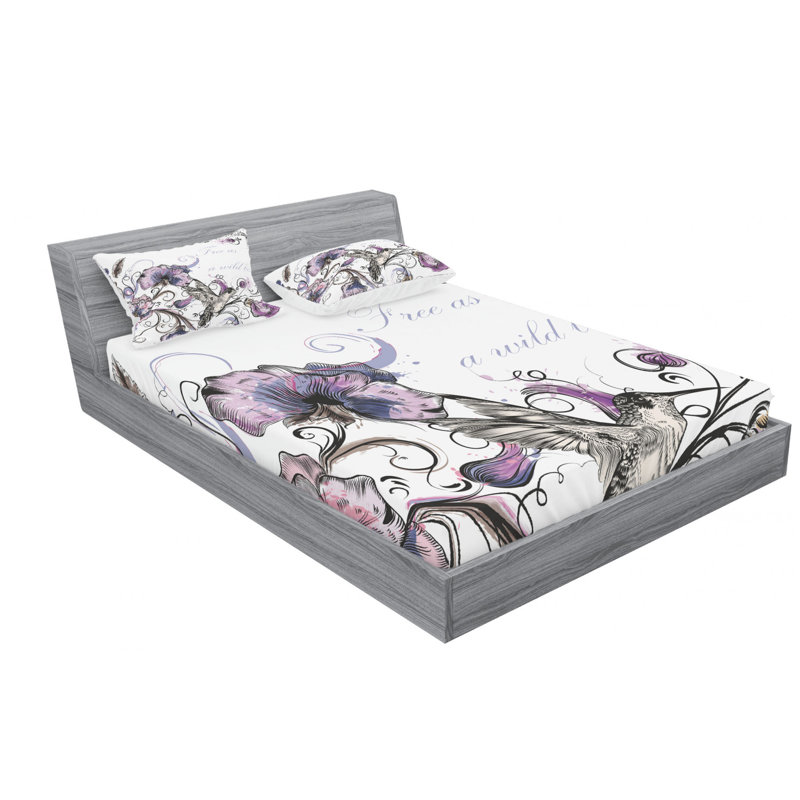 Microfiber Sheet Set, Queen Sheet Set + Fitted Sheet + 2 Pillowcases