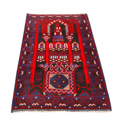 Tre Rectangle 95 cm x 145 cm Oriental Flatweave Kilim Area Rug