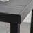 Outdoor Dining Table For 4 Person, Square, Aluminum Metal Legs For Garden, Lawn, Patio, Woodgrain Black
