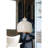 Bianca Ceramic Pendant (Gloss White and Gold)