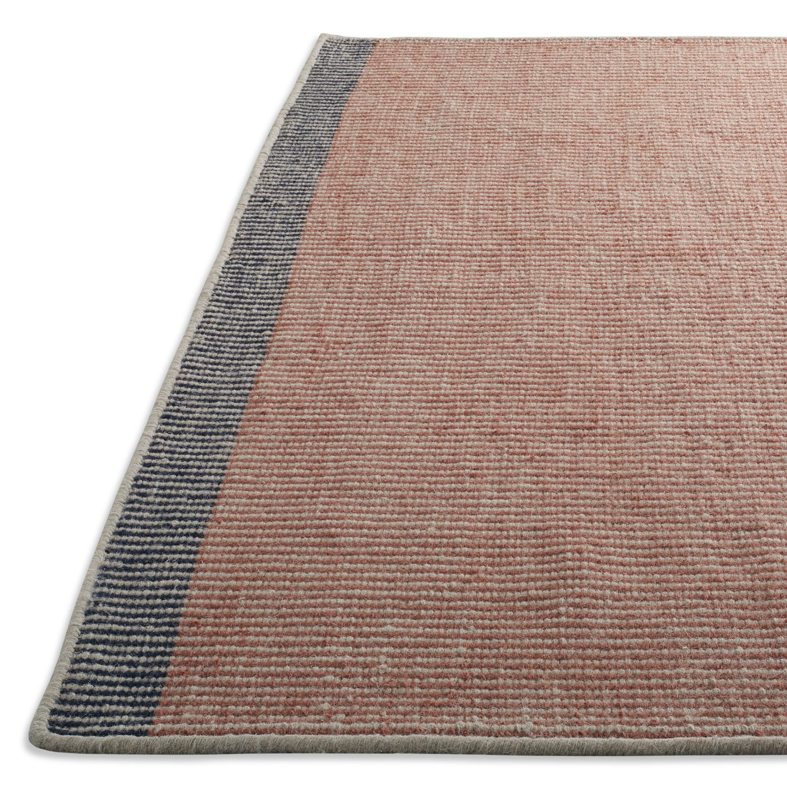 Bousta Orange Yellow Gray Striped Rug, Rectangle 9' x 12'