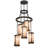 6 - Light Dimmable Geometric Chandelier
