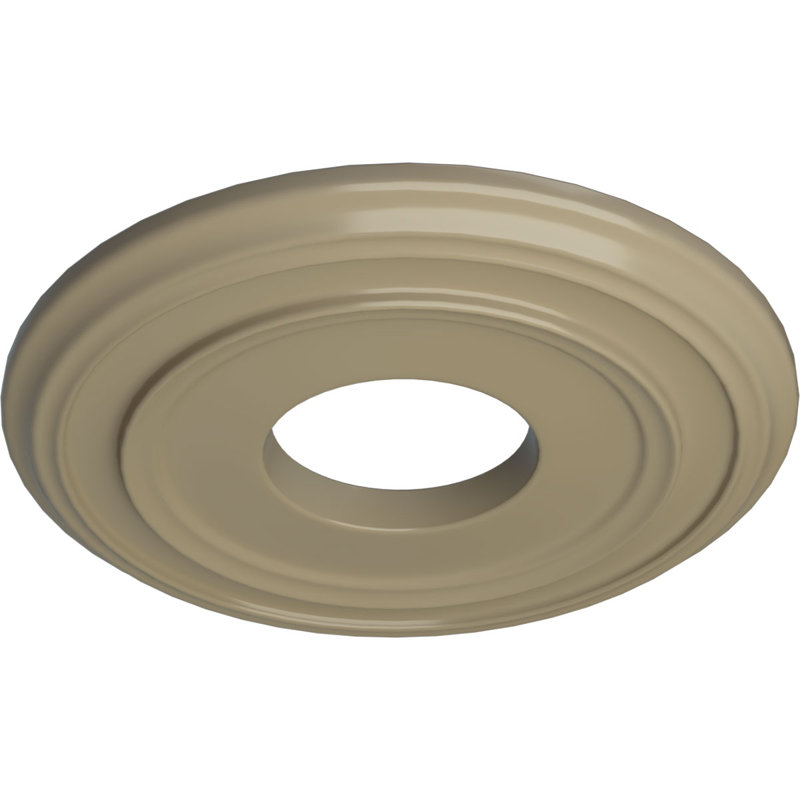 Médaillon de plafond H 12,375 po x l 12,375 po x P 1,125 po, Désert de Gobi