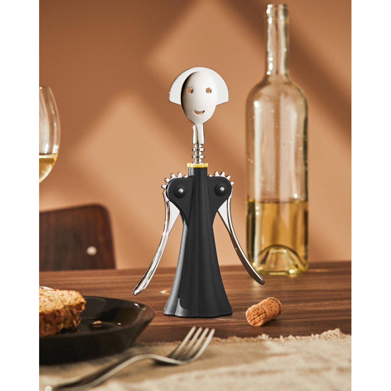 Anna G. Black Zinc Alloy and Resin Corkscrew
