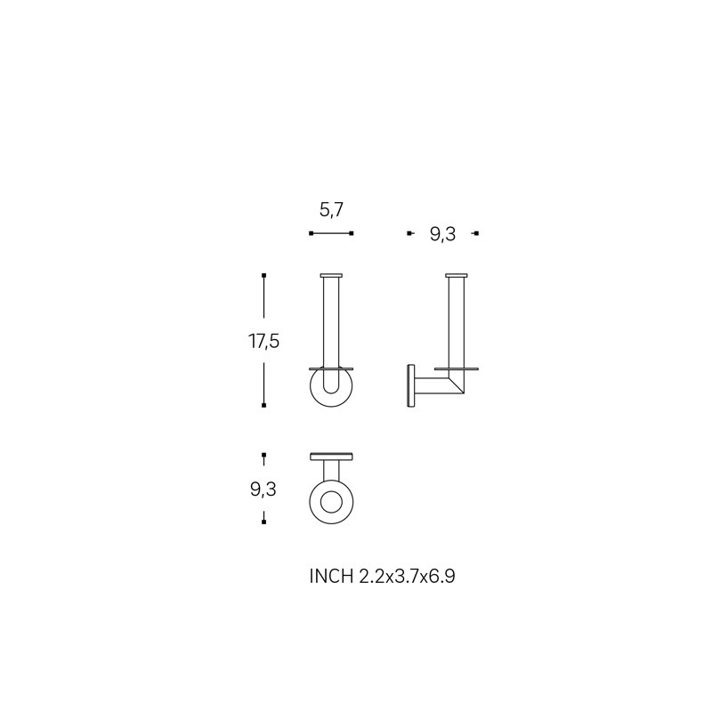 Deeandre Wall Mounted Toilet Paper Holder
