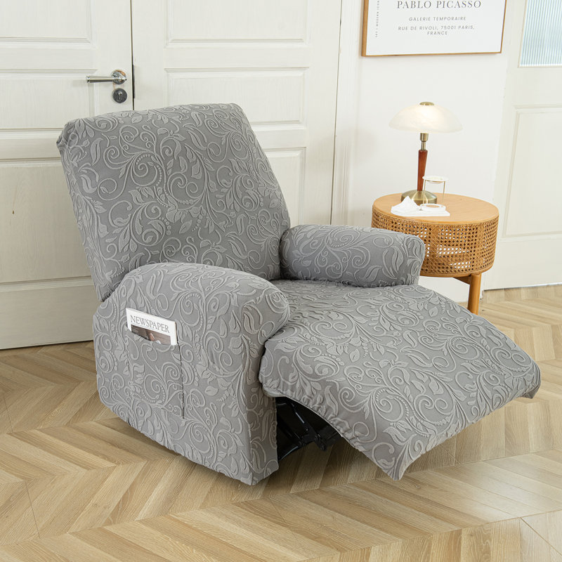 Housse pour fauteuil inclinable à motif floral 4 pièces
