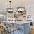 4-Light 20 inch Dimmable Farmhouse Industrial Drum Chandelier with Cylinder Clear Glass Shade, Convertible Semi-Flush Mount Light-651278899
