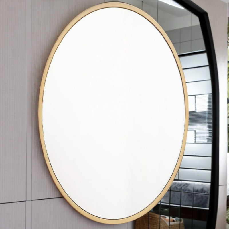 Naqeeb Steel Oval Mirror