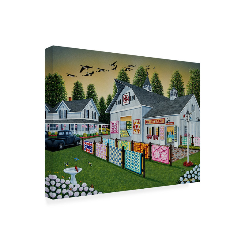 «Quilt Barn» par Don Engler, impression sur toile tendue, H 14 po x l 19 po x P 2 po