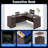Bow Front L-Shaped Executive Desk With File Cabinet-1687212936