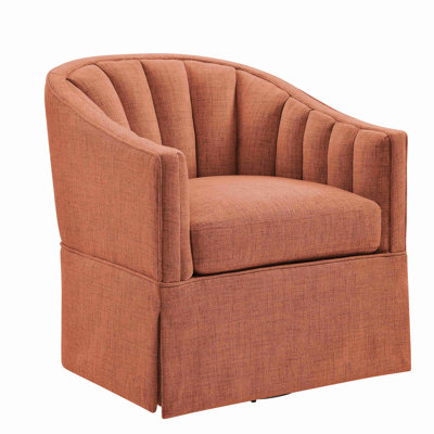 Skirted Swivel Accent Chair