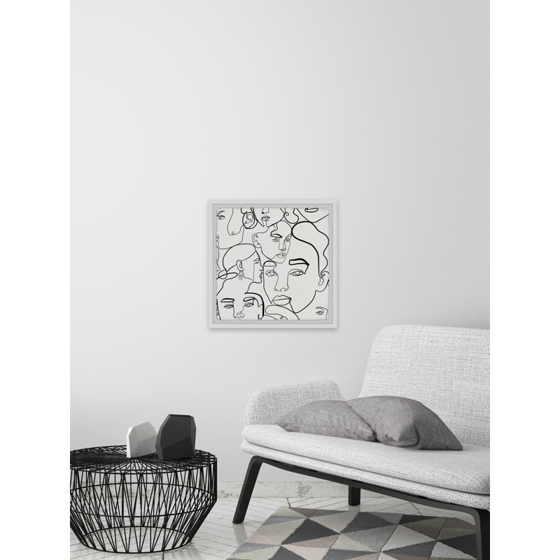 Bare Face by Marmont Hill - Single Picture Frame Print, 30cm H x 30cm W x 3.81cm D
