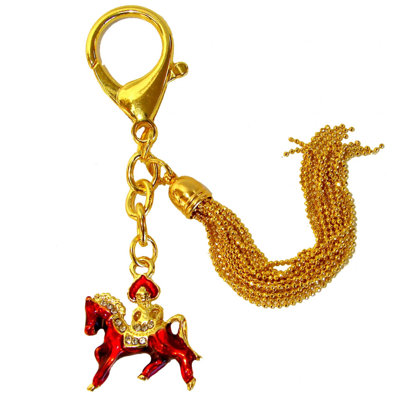 Porte-clés amulette de cheval Victory